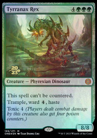 Tyrranax Rex [Phyrexia: All Will Be One Prerelease Promos] | Mindsight Gaming