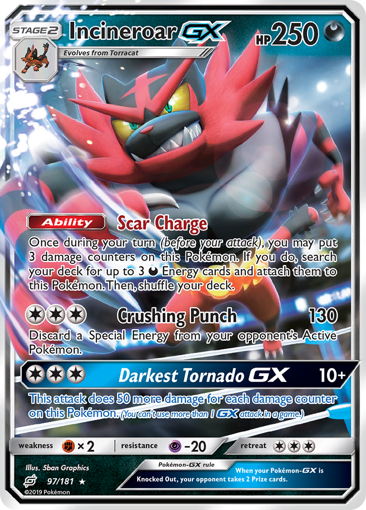 Incineroar GX (97/181) [Sun & Moon: Team Up] | Mindsight Gaming