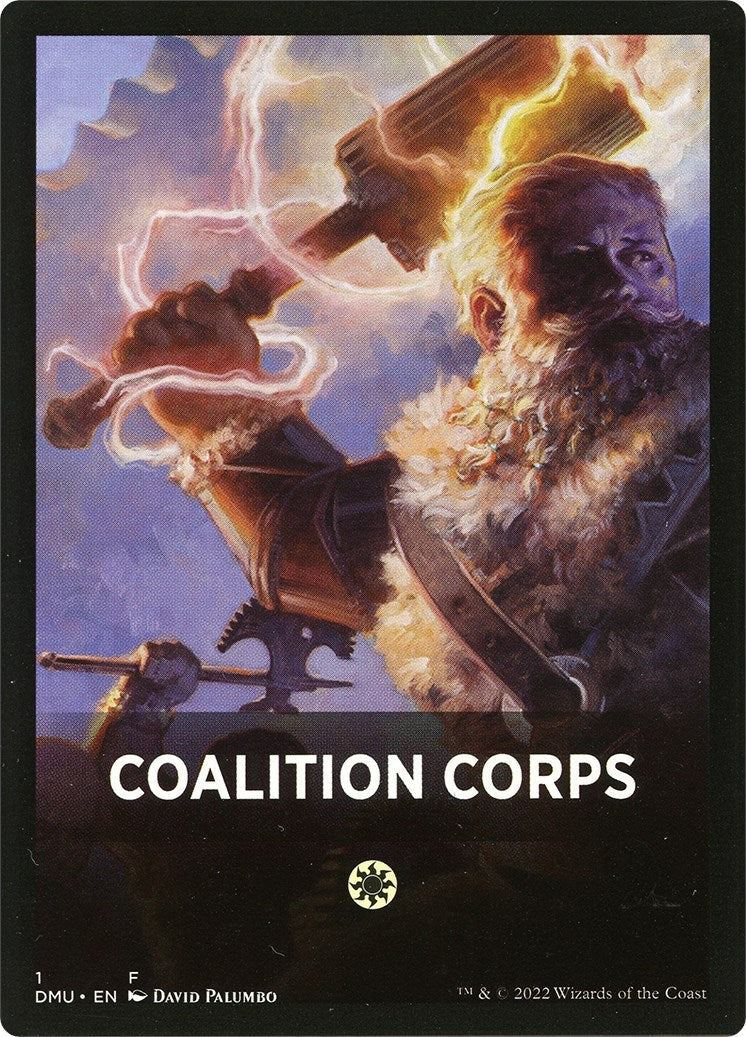 Coalition Corps Theme Card [Dominaria United Tokens] | Mindsight Gaming