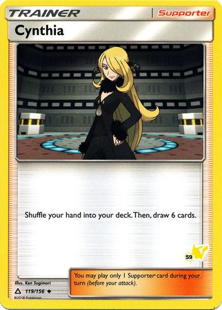 Cynthia (119/156) (Pikachu Stamp #59) [Battle Academy 2020] | Mindsight Gaming