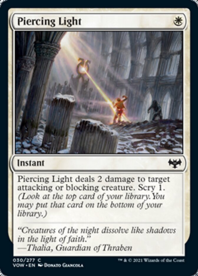 Piercing Light [Innistrad: Crimson Vow] | Mindsight Gaming