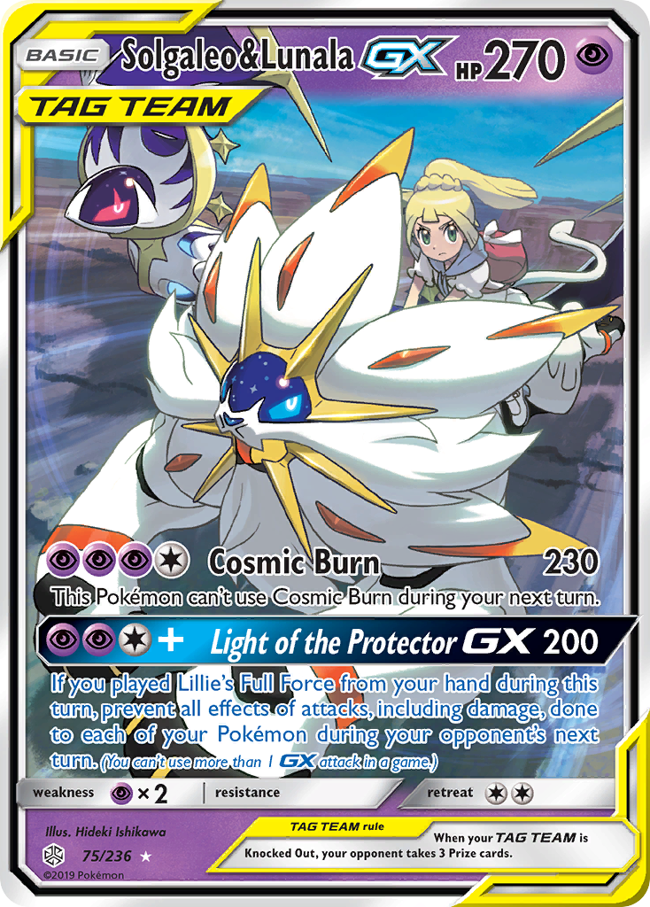 Solgaleo & Lunala GX (75/236) [Sun & Moon: Cosmic Eclipse] | Mindsight Gaming