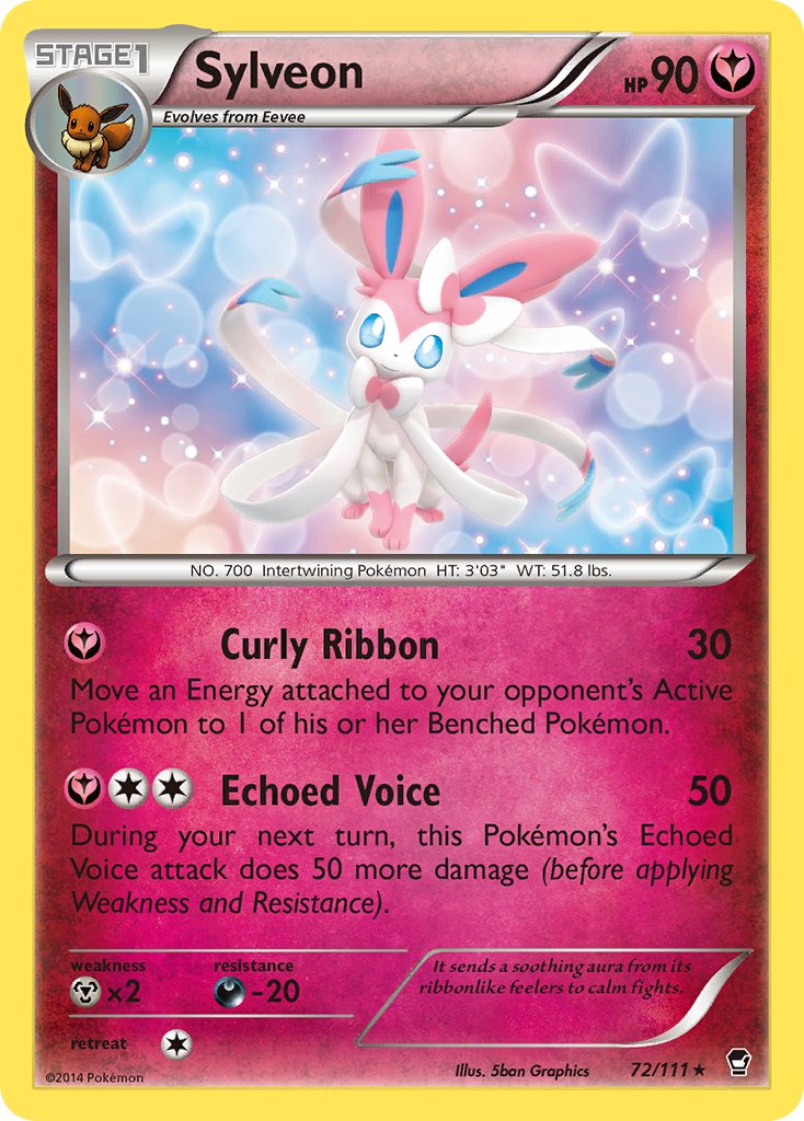 Sylveon (72/111) (Theme Deck Exclusive) [XY: Furious Fists] | Mindsight Gaming