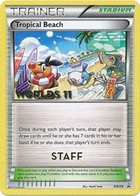 Tropical Beach (BW28) (Staff) [Black & White: Black Star Promos] | Mindsight Gaming