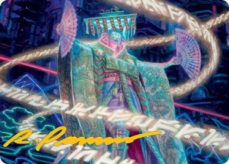 Satsuki, the Living Lore Art Card (Gold-Stamped Signature) [Kamigawa: Neon Dynasty Art Series] | Mindsight Gaming