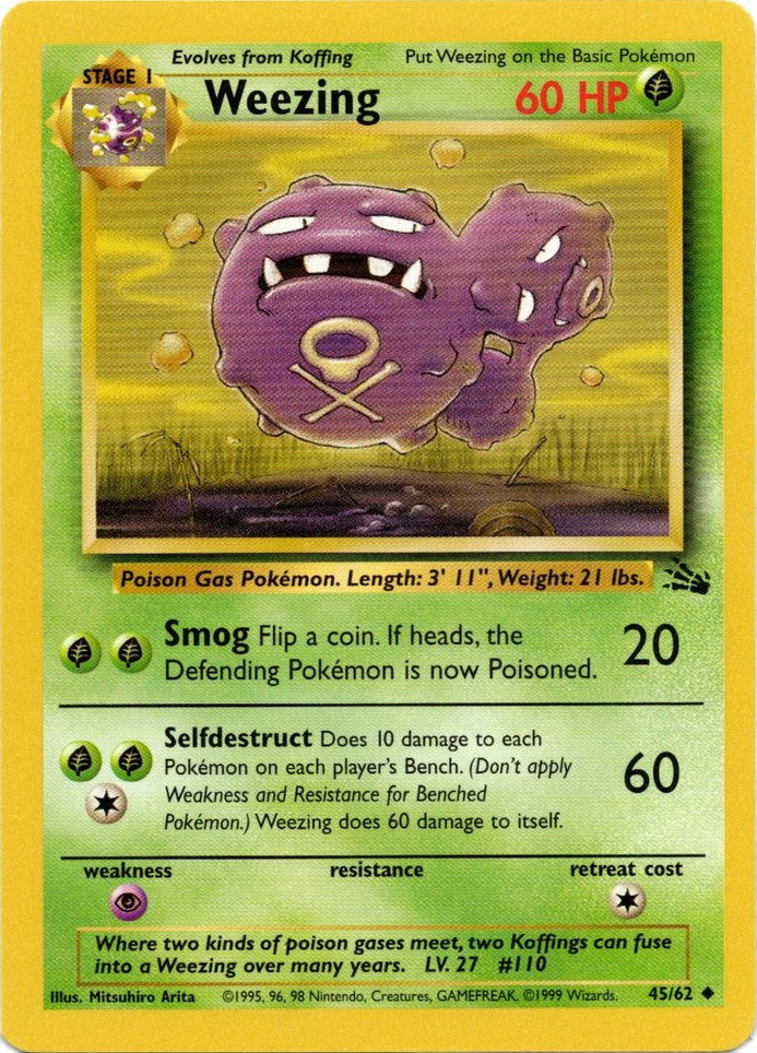 Weezing (45/62) [Fossil Unlimited] | Mindsight Gaming