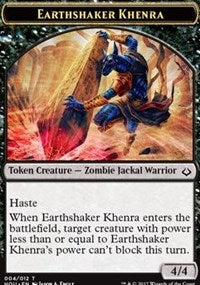 Earthshaker Khenra // Cat Double-sided Token [Hour of Devastation Tokens] | Mindsight Gaming