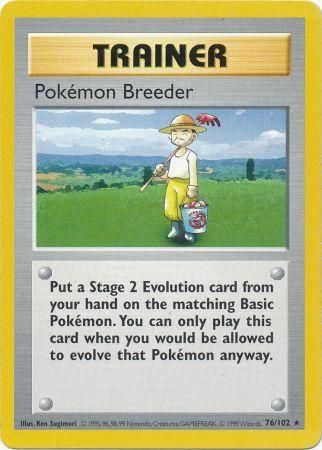 Pokemon Breeder (76/102) [Base Set Shadowless Unlimited] | Mindsight Gaming