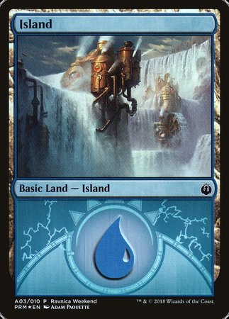 Island - Izzet (A03) [GRN Ravnica Weekend] | Mindsight Gaming