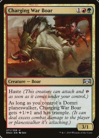 Charging War Boar [Ravnica Allegiance] | Mindsight Gaming