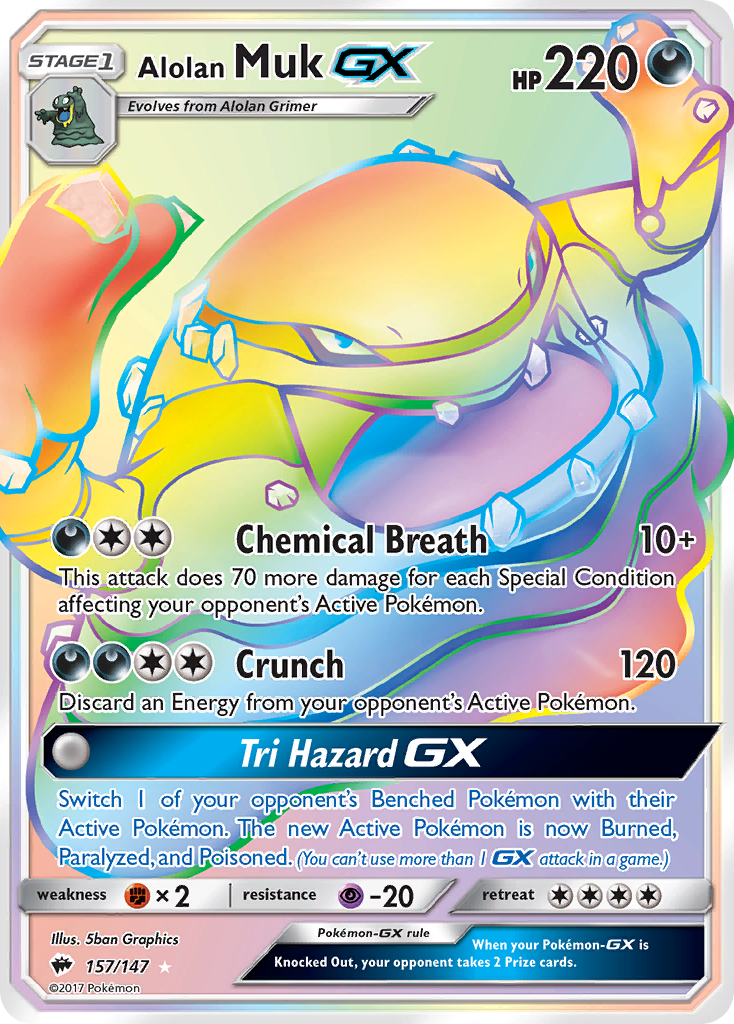 Alolan Muk GX (157/147) [Sun & Moon: Burning Shadows] | Mindsight Gaming