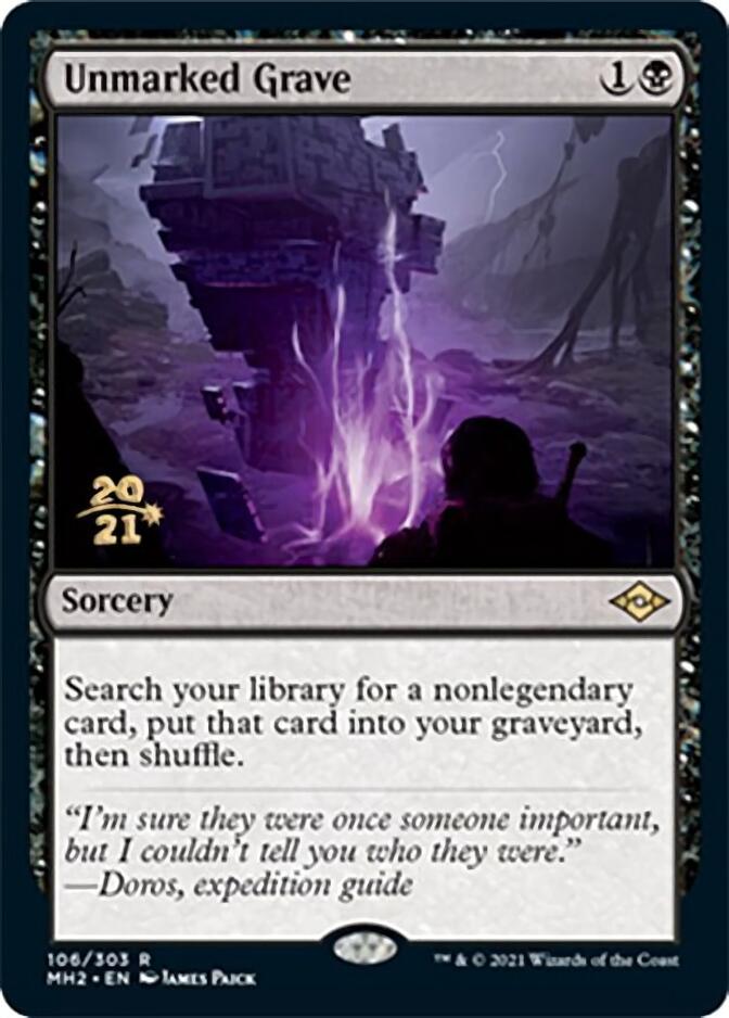 Unmarked Grave [Modern Horizons 2 Prerelease Promos] | Mindsight Gaming