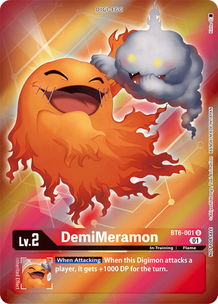 DemiMeramon [BT6-001] (Alternative Art - Box Topper) [Double Diamond] | Mindsight Gaming