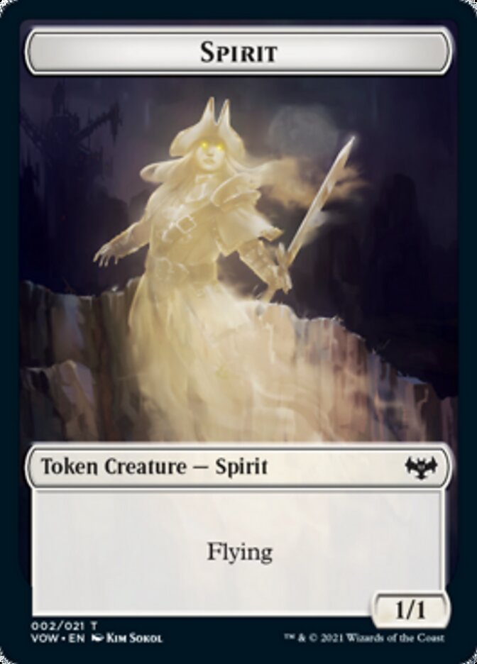 Spirit Token (002) [Innistrad: Crimson Vow Tokens] | Mindsight Gaming