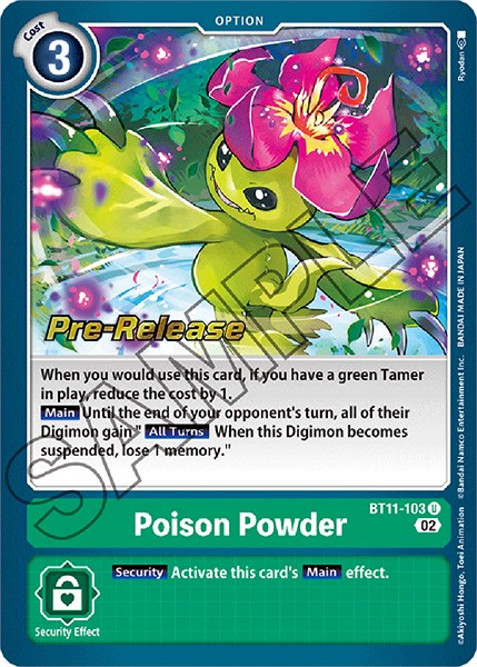 Poison Powder [BT11-103] [Dimensional Phase Pre-Release Promos] | Mindsight Gaming