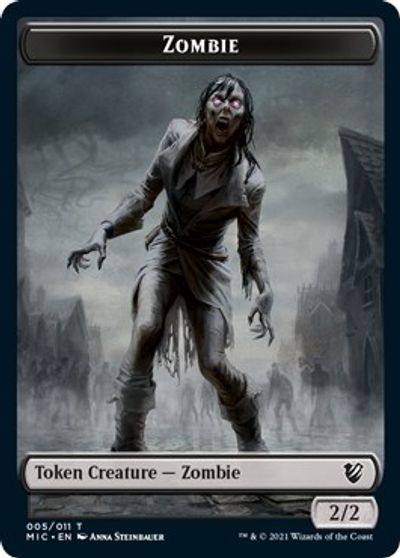 Zombie (005 MIC) // Zombie (005 MID) [Innistrad: Midnight Hunt Commander] | Mindsight Gaming