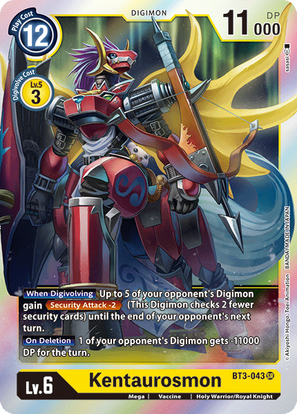 Kentaurosmon [BT3-043] [Release Special Booster Ver.1.0] | Mindsight Gaming