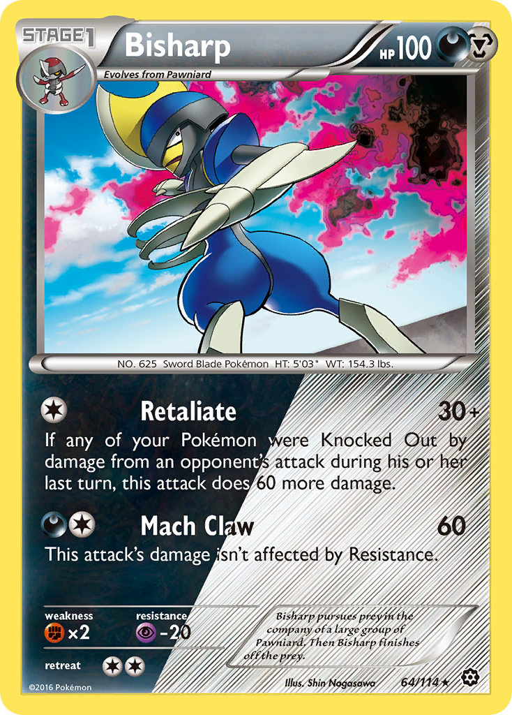 Bisharp (64/114) [XY: Steam Siege] | Mindsight Gaming