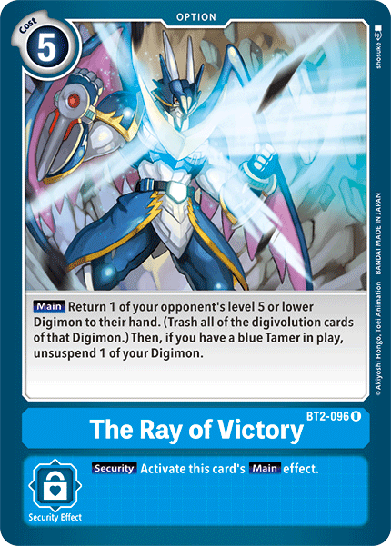 The Ray of Victory [BT2-096] [Release Special Booster Ver.1.5] | Mindsight Gaming