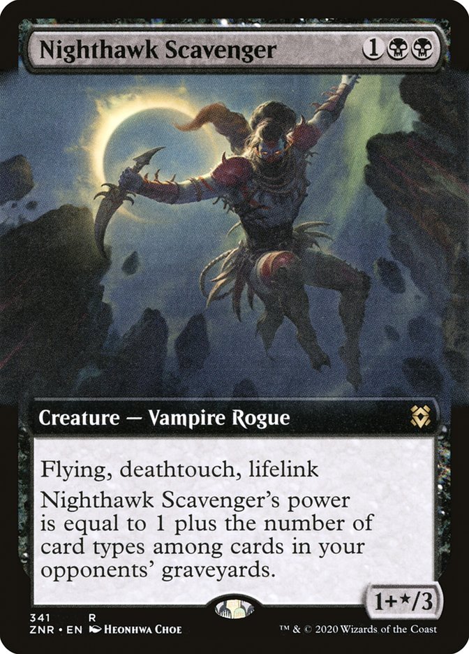 Nighthawk Scavenger (Extended Art) [Zendikar Rising] | Mindsight Gaming