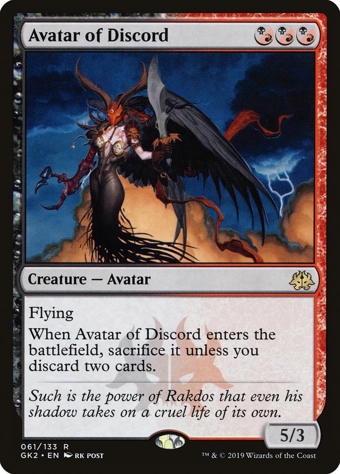 Avatar of Discord [Ravnica Allegiance Guild Kit] | Mindsight Gaming