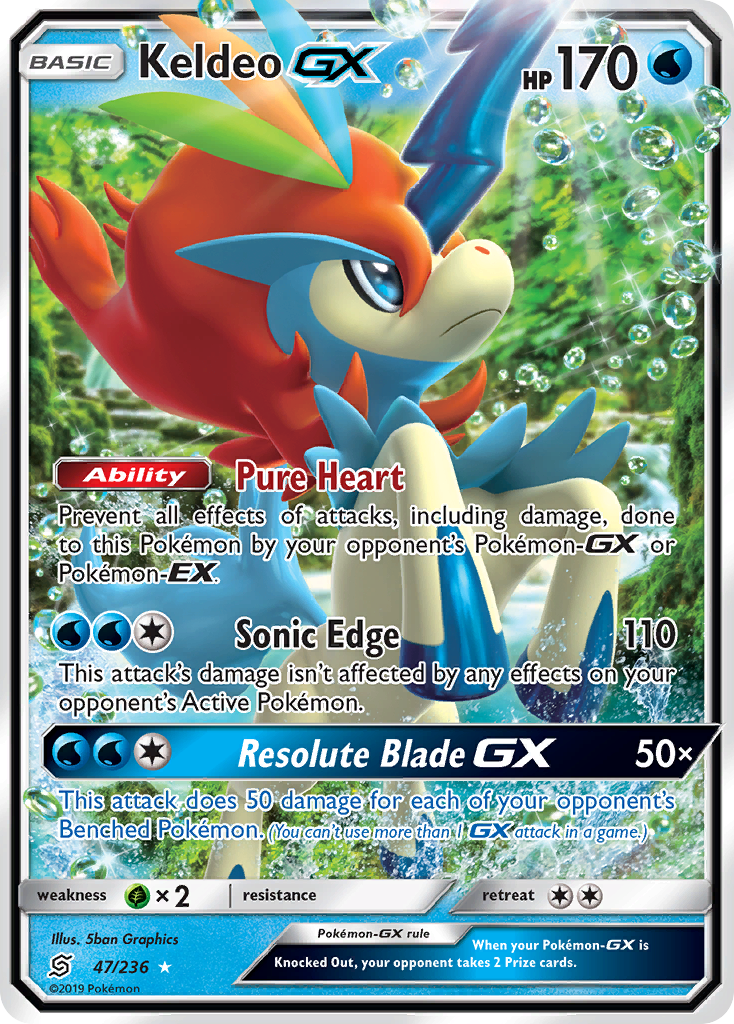 Keldeo GX (47/236) [Sun & Moon: Unified Minds] | Mindsight Gaming