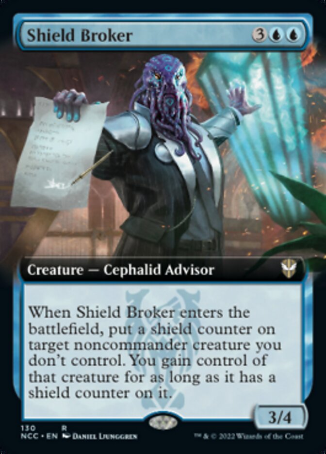 Shield Broker (Extended Art) [Streets of New Capenna Commander] | Mindsight Gaming