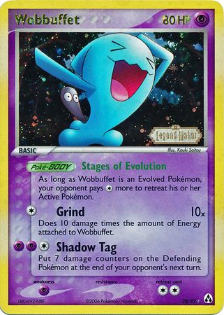 Wobbuffet (28/92) (Stamped) [EX: Legend Maker] | Mindsight Gaming