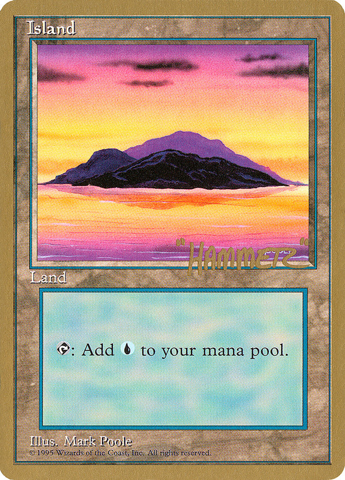 Island (shr368) (Shawn "Hammer" Regnier) [Pro Tour Collector Set] | Mindsight Gaming