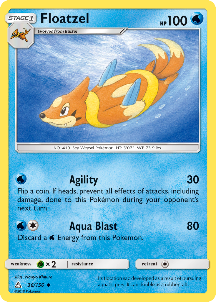 Floatzel (36/156) [Sun & Moon: Ultra Prism] | Mindsight Gaming