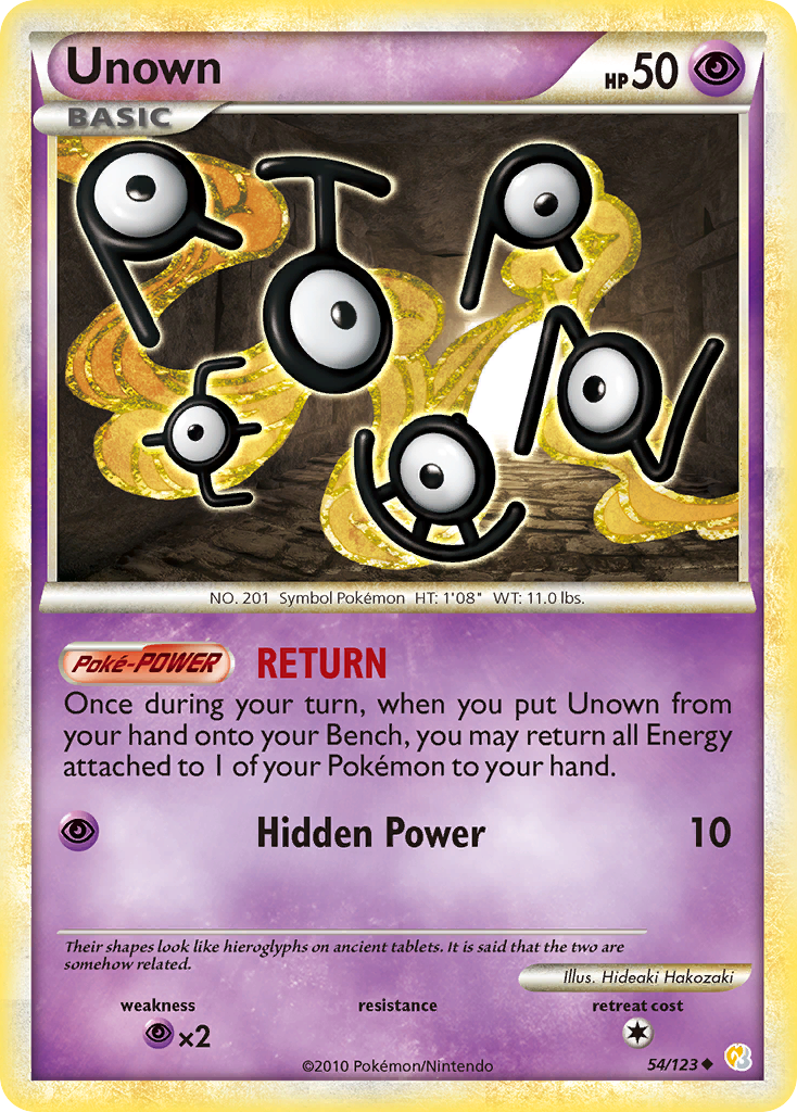 Unown (54/123) [HeartGold & SoulSilver: Base Set] | Mindsight Gaming