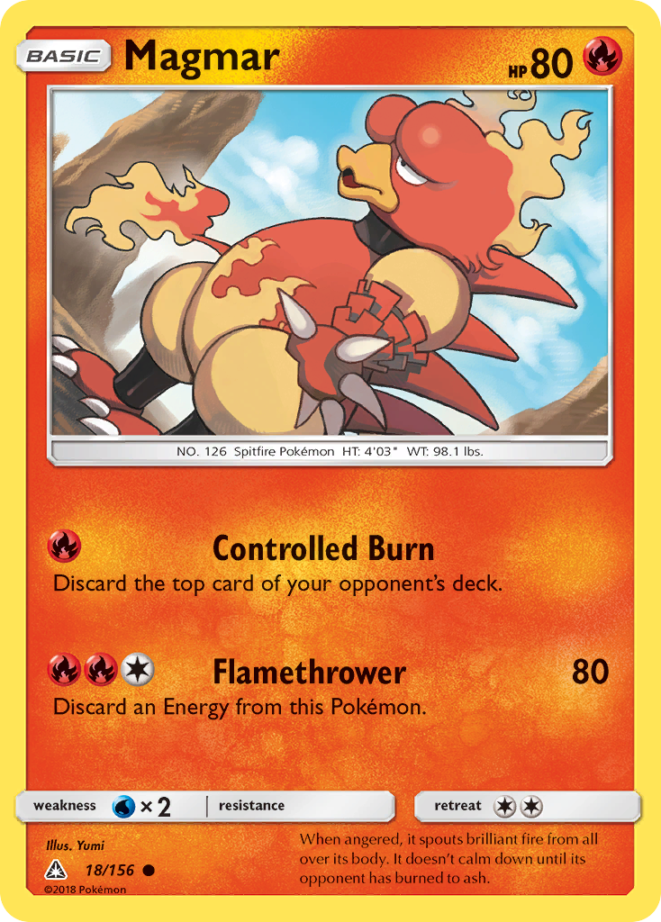 Magmar (18/156) [Sun & Moon: Ultra Prism] | Mindsight Gaming