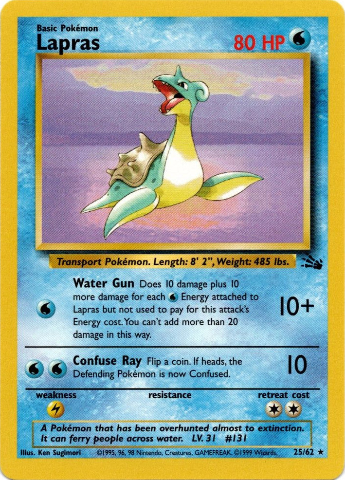 Lapras (25/62) [Fossil Unlimited] | Mindsight Gaming