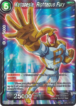 Katopesla, Sonic Justice (Reprint) (DB2-148) [Battle Evolution Booster] | Mindsight Gaming