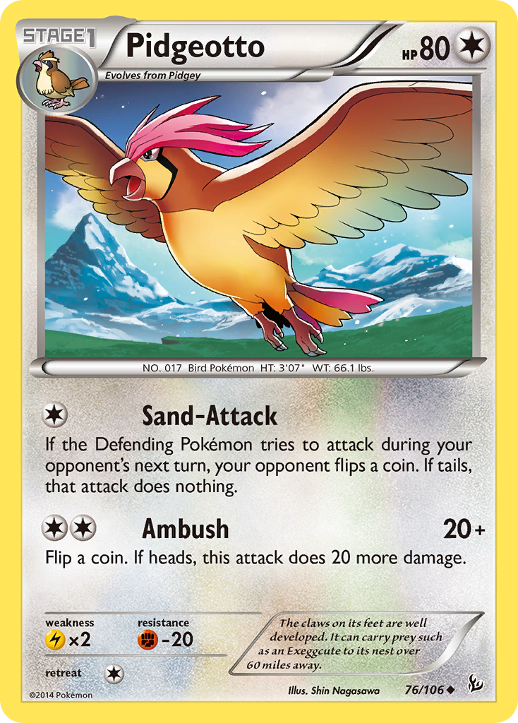 Pidgeotto (76/106) [XY: Flashfire] | Mindsight Gaming