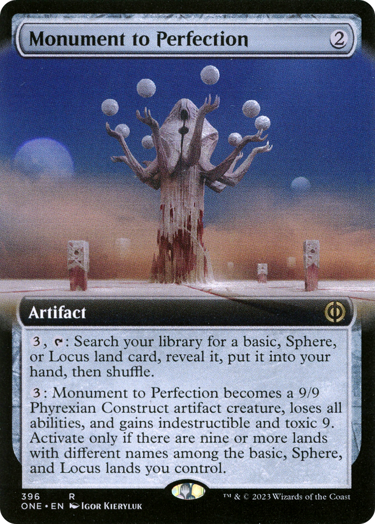 Monument to Perfection (Extended Art) [Phyrexia: All Will Be One] | Mindsight Gaming