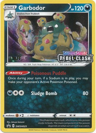 Garbodor (SWSH025) (Staff Prerelease Promo) [Sword & Shield: Black Star Promos] | Mindsight Gaming