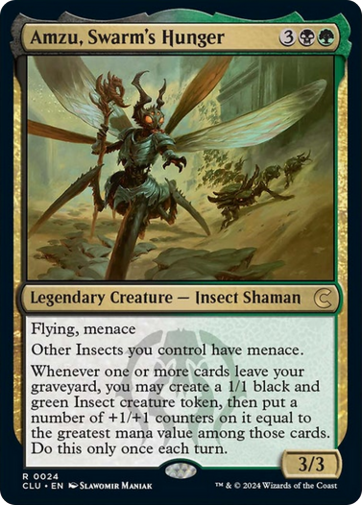 Amzu, Swarm's Hunger [Ravnica: Clue Edition] | Mindsight Gaming