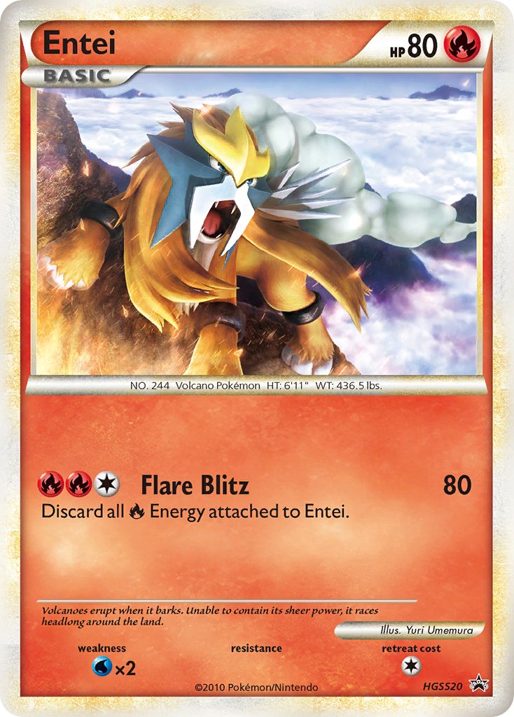 Entei (HGSS20) [HeartGold & SoulSilver: Black Star Promos] | Mindsight Gaming