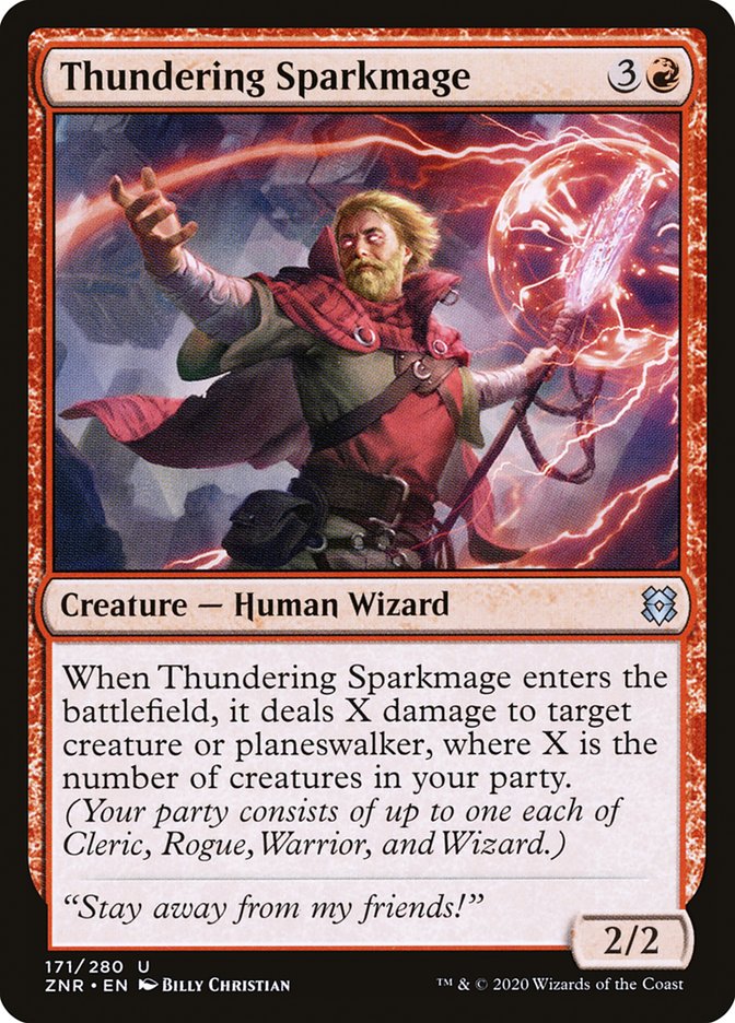 Thundering Sparkmage [Zendikar Rising] | Mindsight Gaming