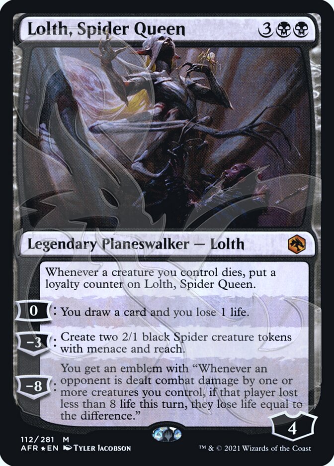 Lolth, Spider Queen (Ampersand Promo) [Dungeons & Dragons: Adventures in the Forgotten Realms Promos] | Mindsight Gaming