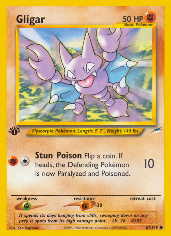 Gligar (67/105) [Neo Destiny 1st Edition] | Mindsight Gaming