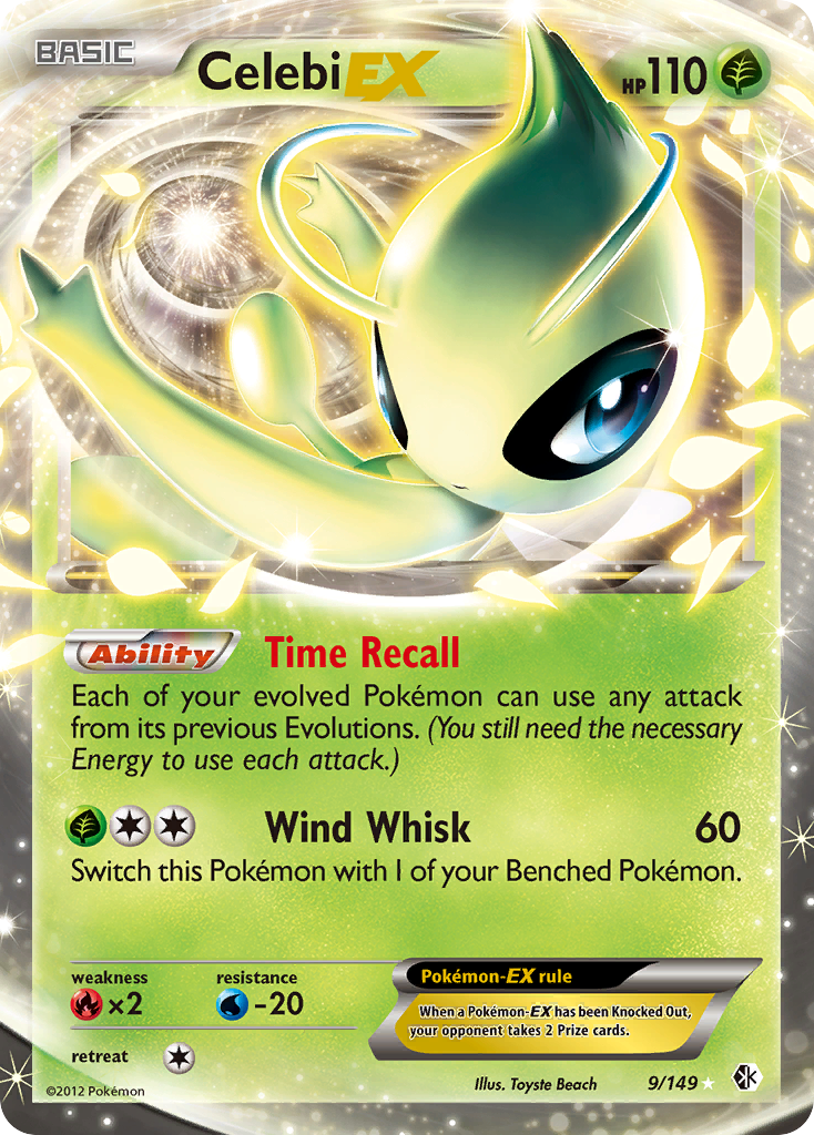 Celebi EX (9/149) [Black & White: Boundaries Crossed] | Mindsight Gaming