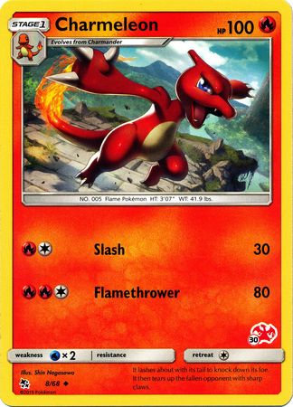 Charmeleon (8/68) (Charizard Stamp #30) [Battle Academy 2020] | Mindsight Gaming