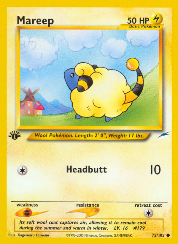 Mareep (75/105) [Neo Destiny 1st Edition] | Mindsight Gaming