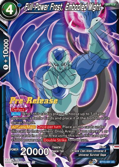 Full-Power Frost, Embodied Might (BT15-051) [Saiyan Showdown Prerelease Promos] | Mindsight Gaming