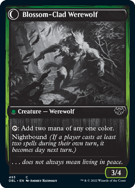 Weaver of Blossoms // Blossom-Clad Werewolf [Innistrad: Double Feature] | Mindsight Gaming