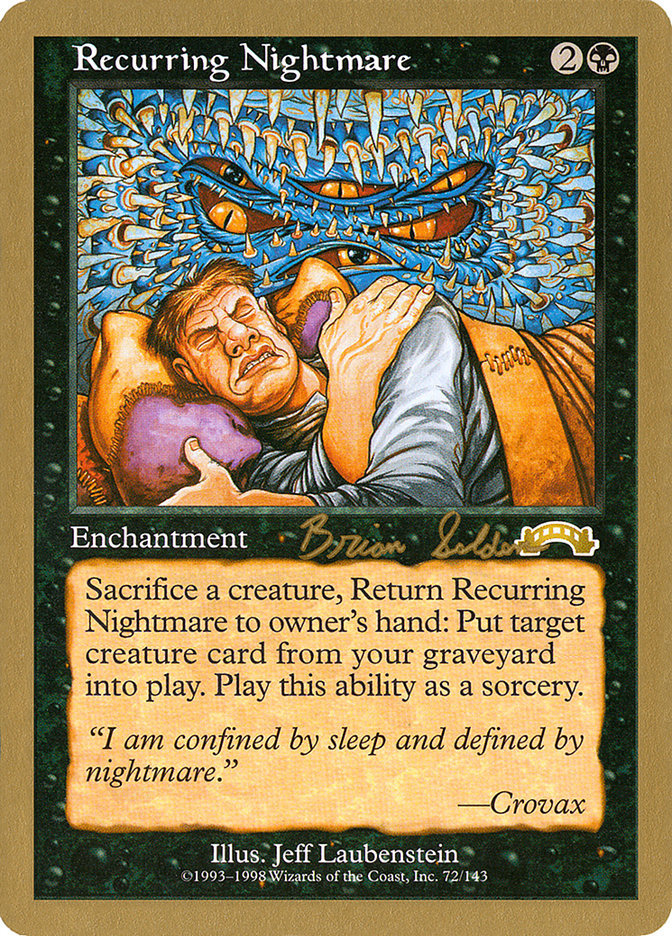 Recurring Nightmare (Brian Selden) [World Championship Decks 1998] | Mindsight Gaming