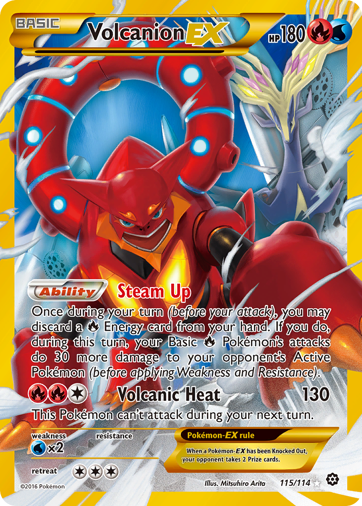 Volcanion EX (115/114) [XY: Steam Siege] | Mindsight Gaming