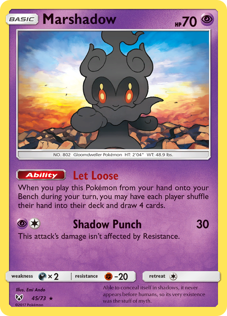 Marshadow (45/73) [Sun & Moon: Shining Legends] | Mindsight Gaming